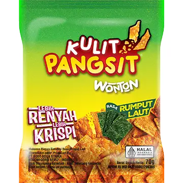 Snack Kulit Pangsit Wonton Rasa Rumput Laut packshot
