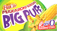 Snack BonCabe Makaroni Krispi Big Puff Level 0 Rasa Jagung Bakar
