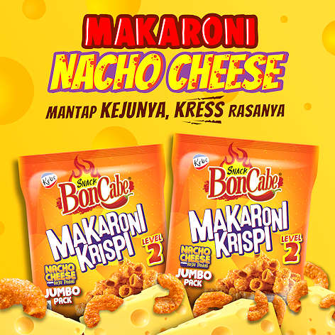 Snack BonCabe Makaroni Krispi Nacho Cheese