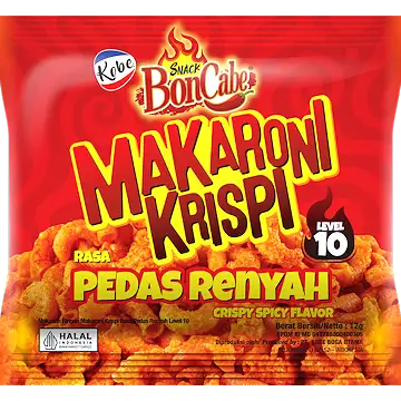 Snack BonCabe Makaroni Krispi Pedas Renyah packshot